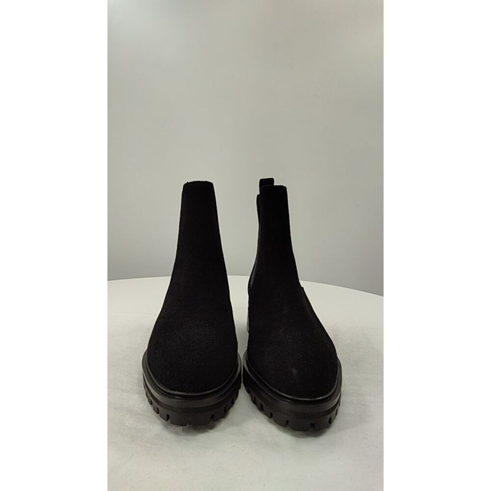 Quince Black Suede Chelsea Lug Boots - Picture 2 of 3